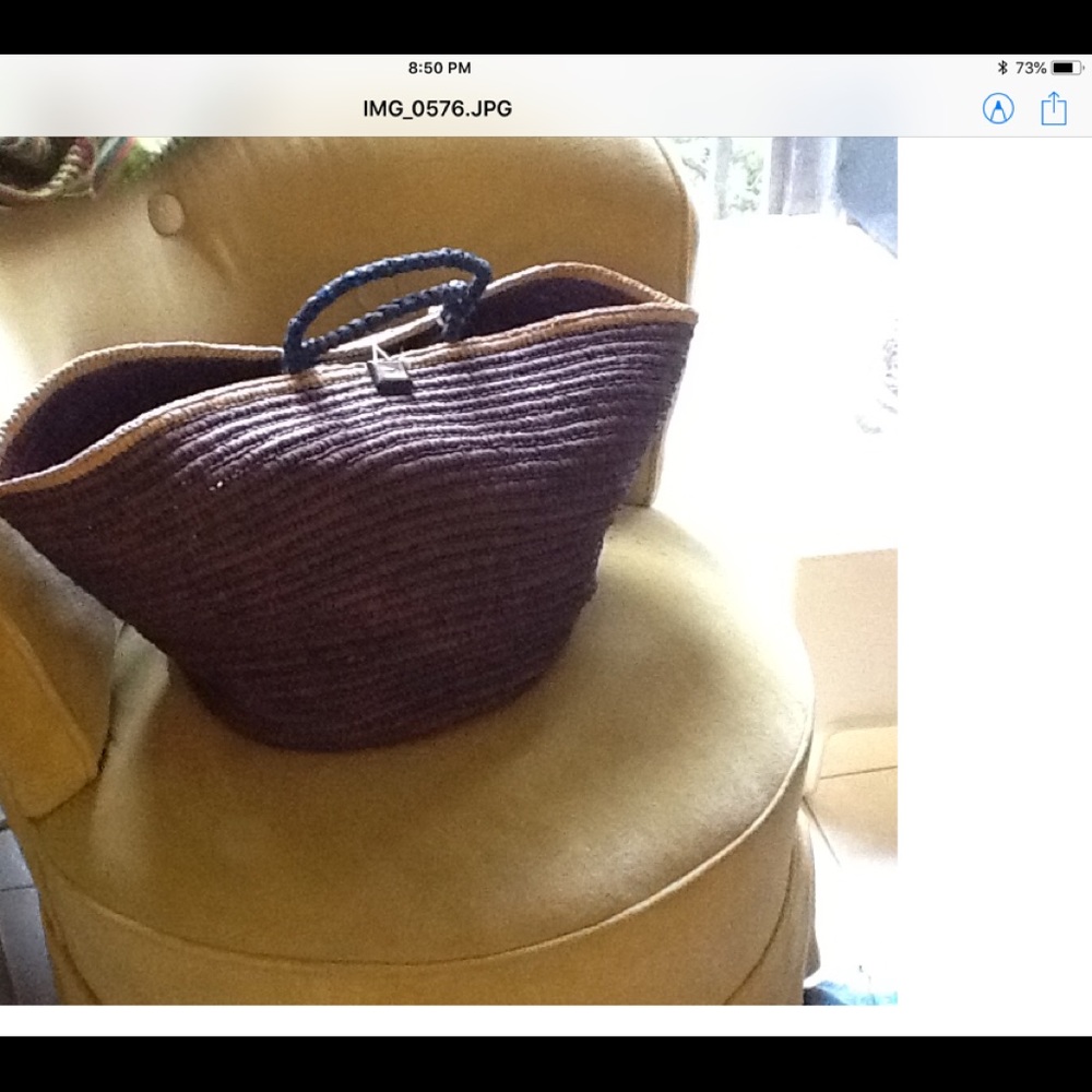 Purple beach basket